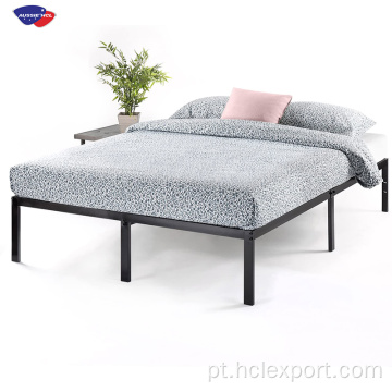 Colchão de moldura de cama de metal de plataforma de tamanho duplo
